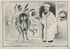 Иллюстрация к книге А. Н. Самохвалова «Путь в Сиаб или Хамед, Мамед и осел»