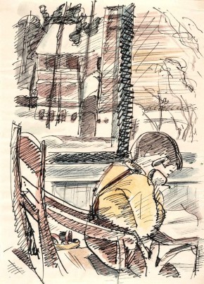 Саша за чтением