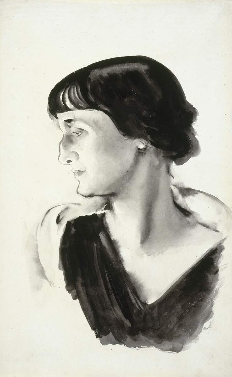 Портрет А. А. Ахматовой, Nikolay Tyrsa, 1928