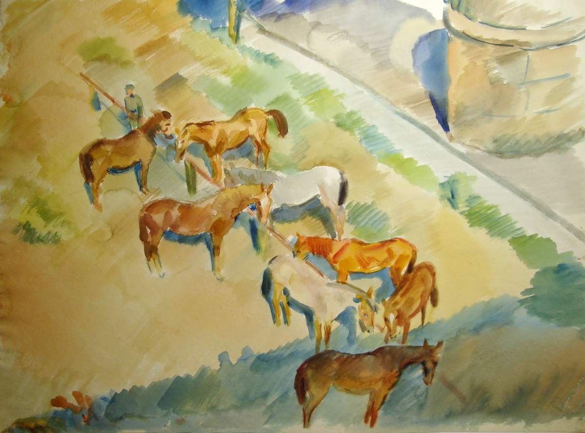 Коновязь, Nikolay Tyrsa, 1932