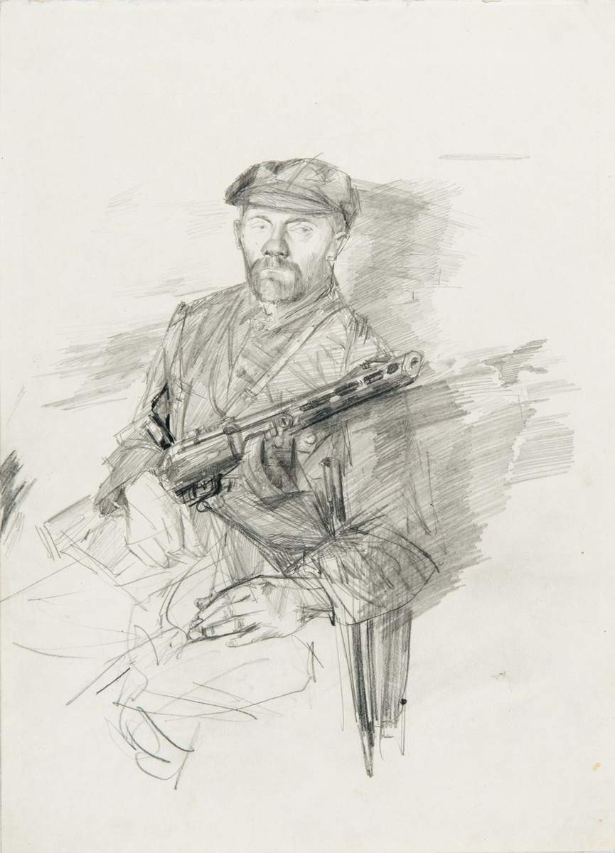 Рабочий железнодорожник тов. Х., Курдов Валентин Иванович, 1942