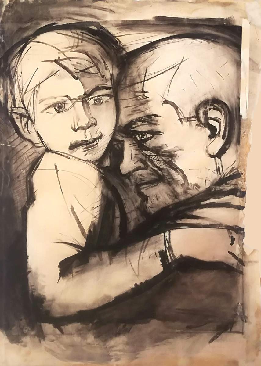 Иллюстрация к рассказу М. Шолохова «Судьба человека», Basov Beniamin Matveyevich, 1965