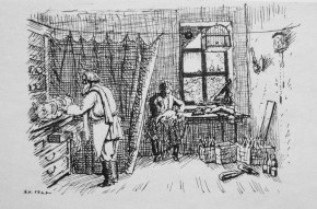 Штопальщик за работой