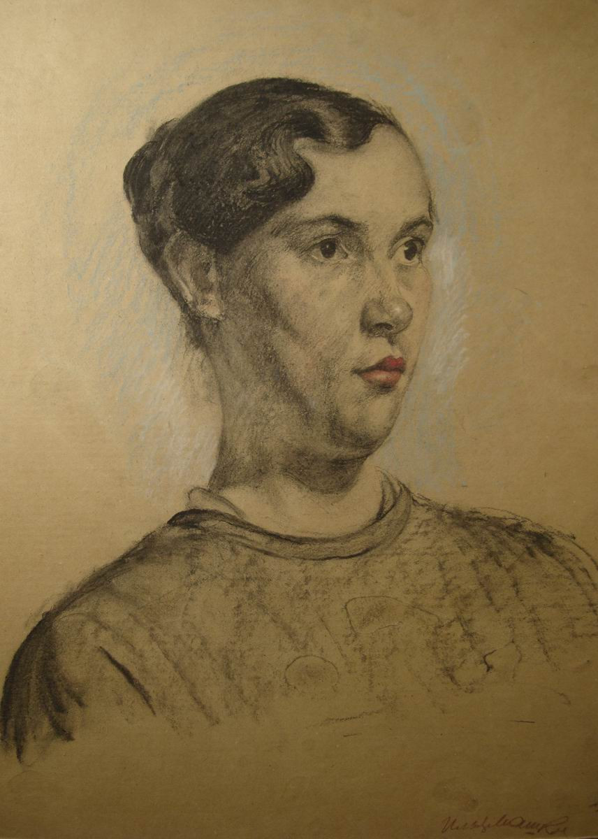 Женский портрет, Ilya Mashkov, 1919