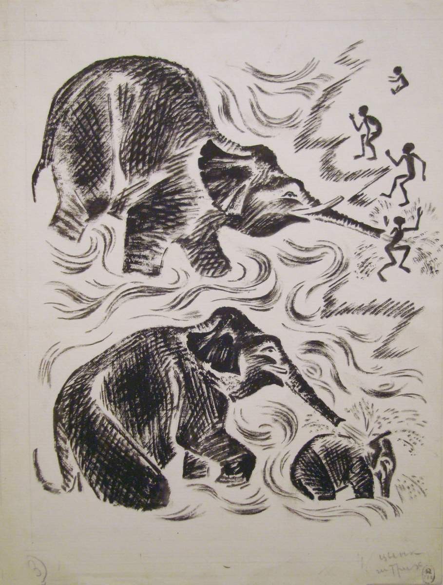 У водопоя, Nikolay Tyrsa, 1927
