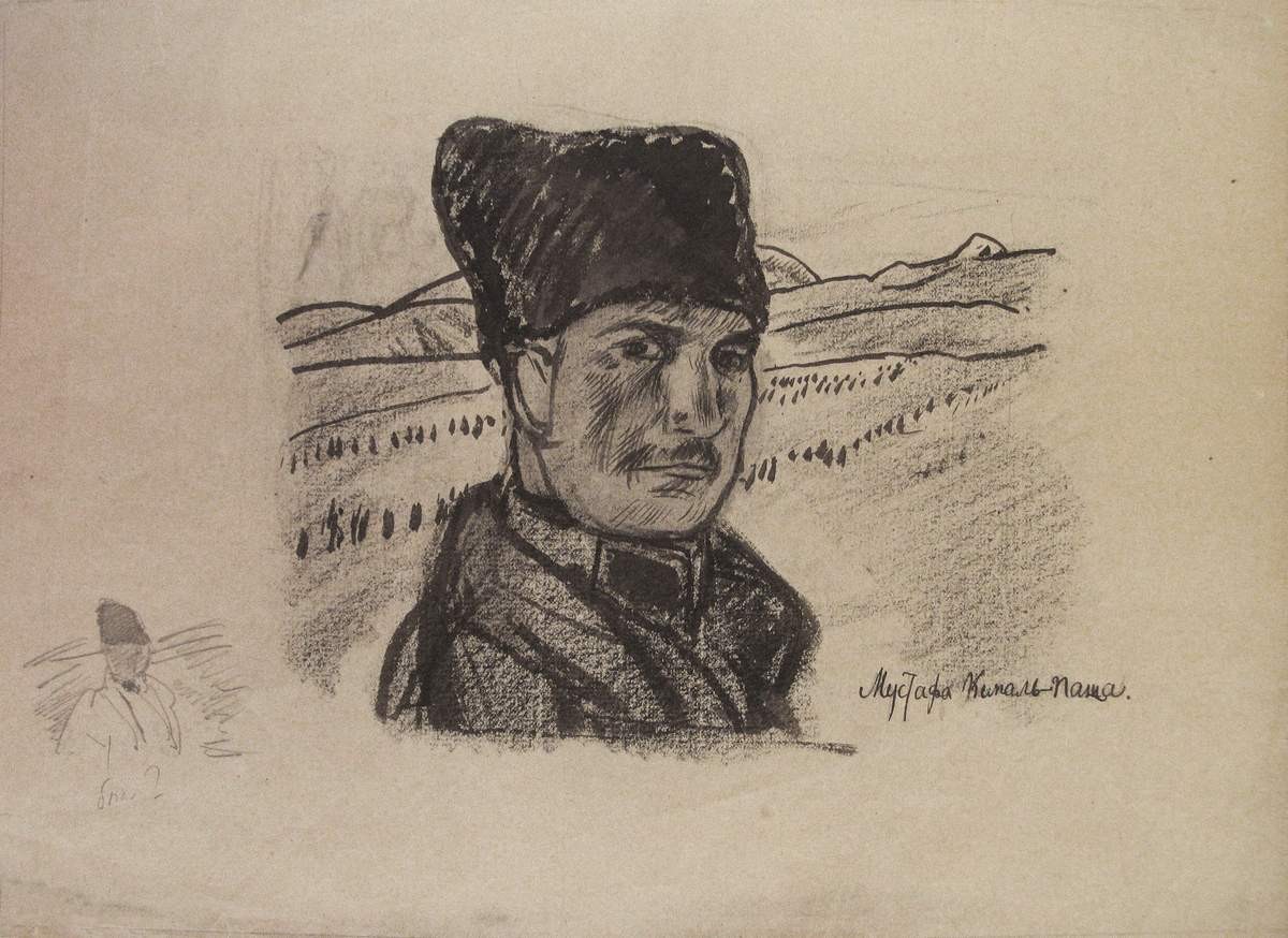Портрет Мустафы Kемаль Паши, Eugene Lanceray, 1922