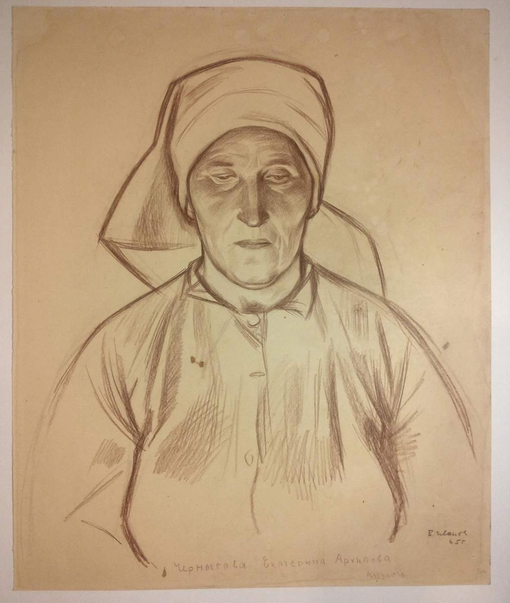Портрет Черныговой Е. А., Иванов Виктор Иванович, 1965