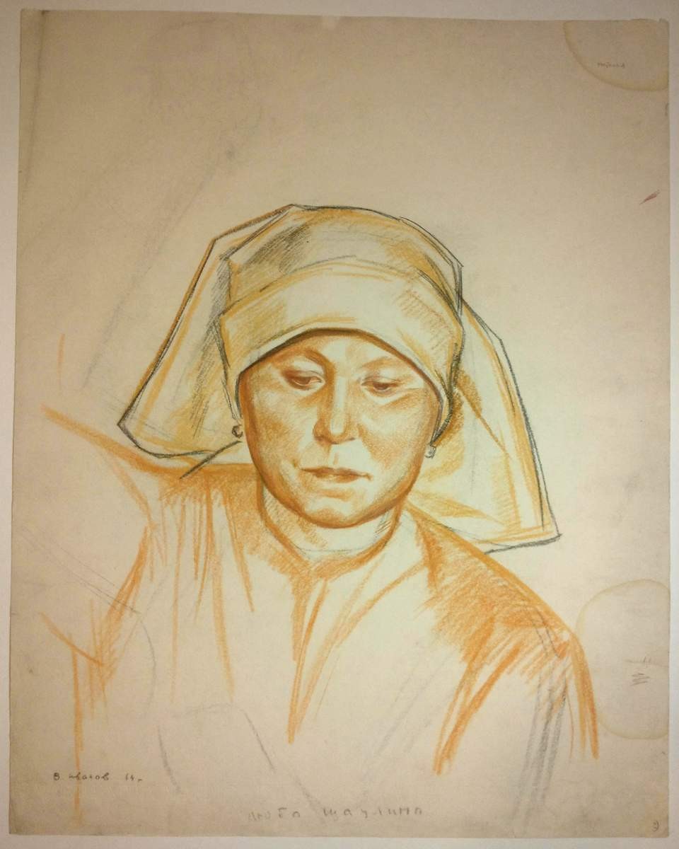 Портрет Любы Шаулиной, Иванов Виктор Иванович, 1964