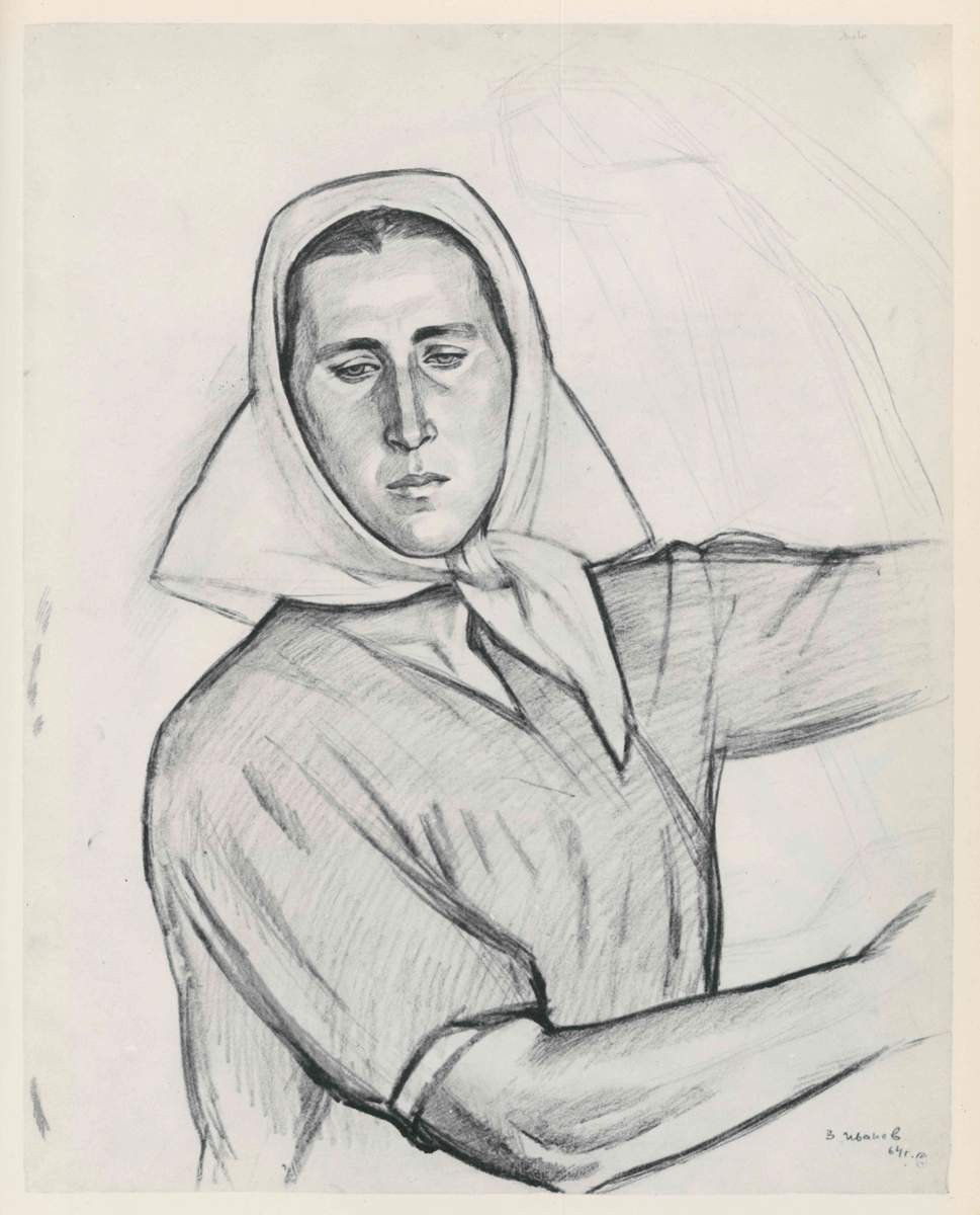 Портрет Нины, Иванов Виктор Иванович, 1964