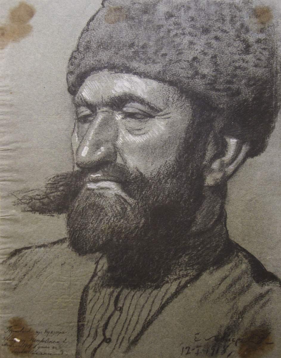 Портрет горца, Eugene Lanceray, 1918