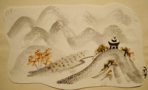 Храм в горах. Иллюстрация к книге «Путешествия Марко Поло»