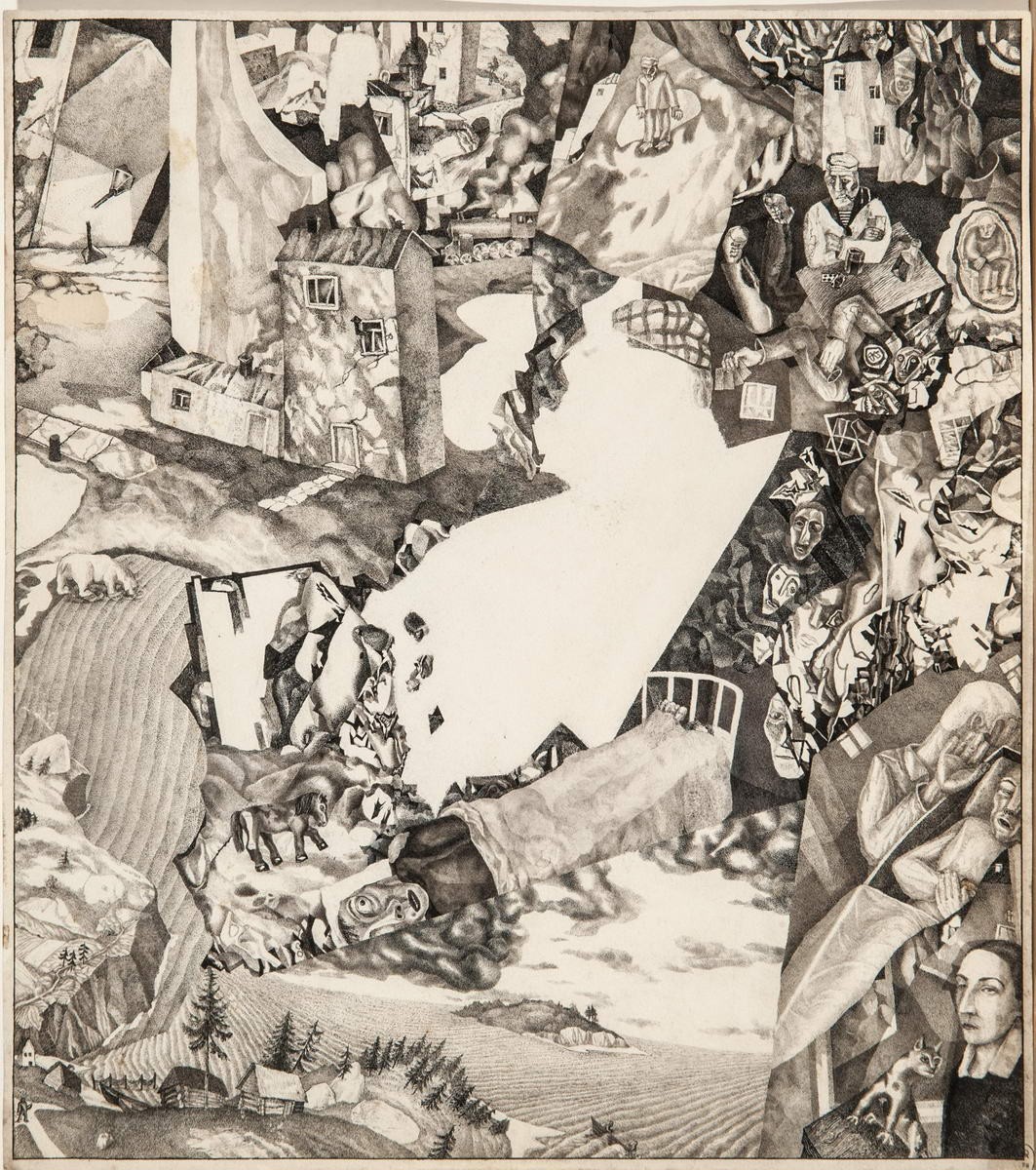 Композиция без названия, Pavel Kondratyev, 1927