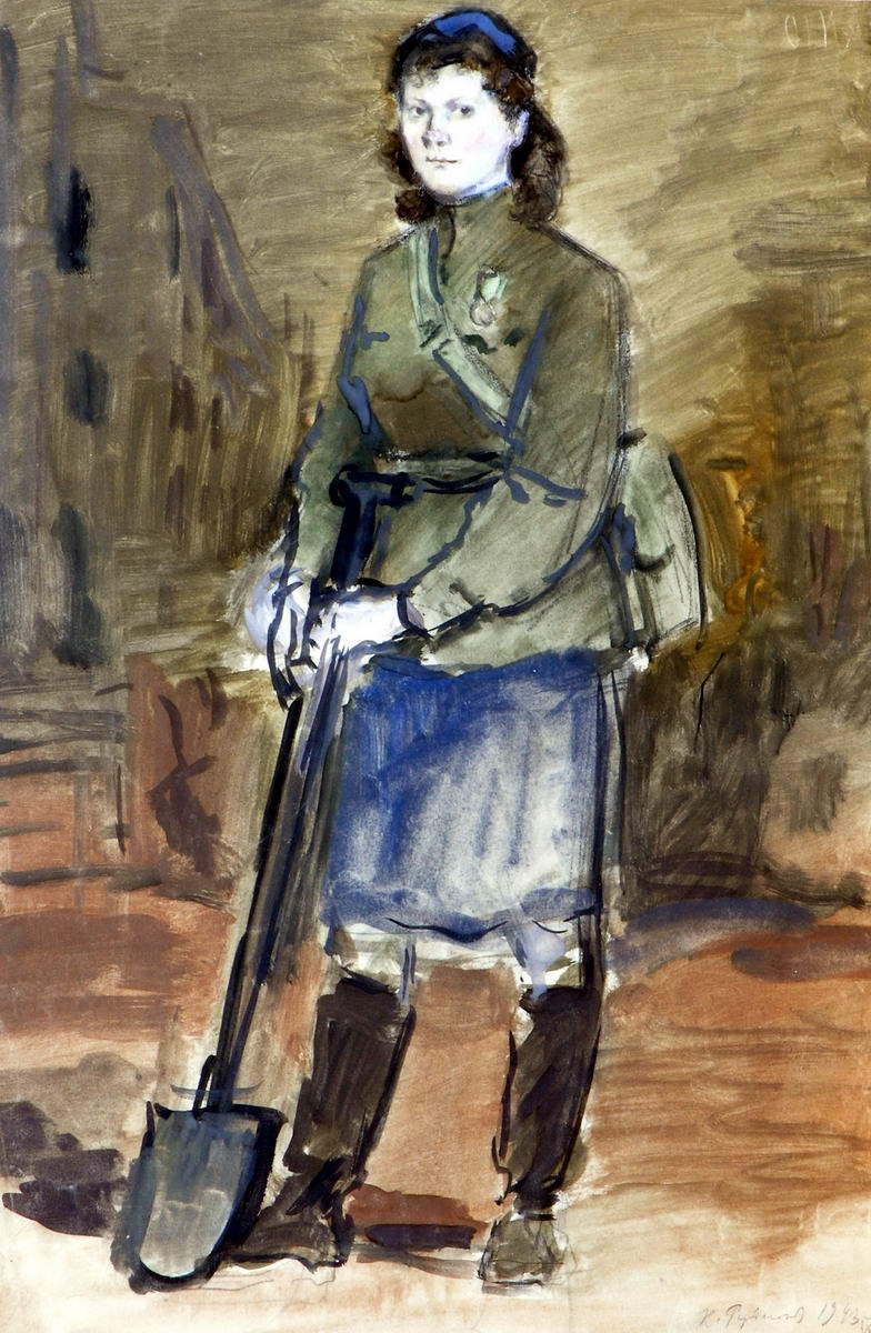 Дружинница, Konstantin Ivanovich Rudakov, 1943