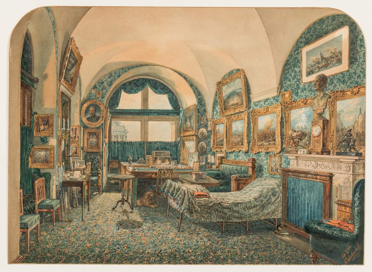 Кабинет Николая I, Vasily Sadovnikov, 1855
