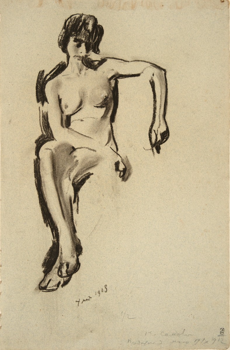 Натурщица, Konstantin Somov, 1903