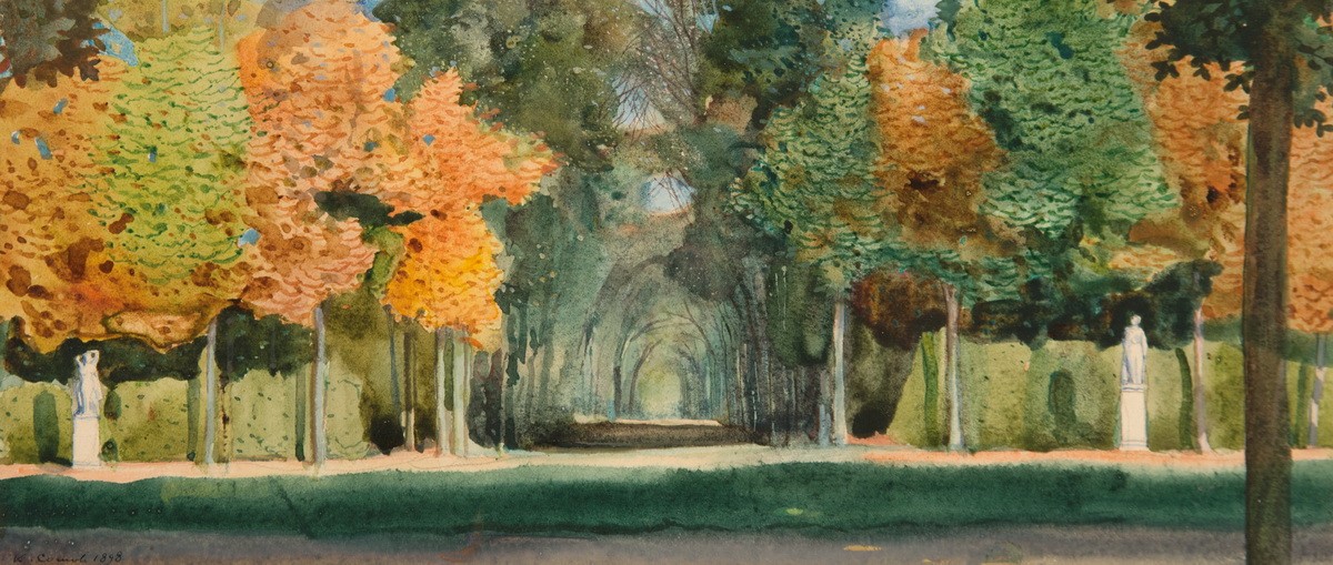 Осень в Версальском парке, Konstantin Somov, 1898
