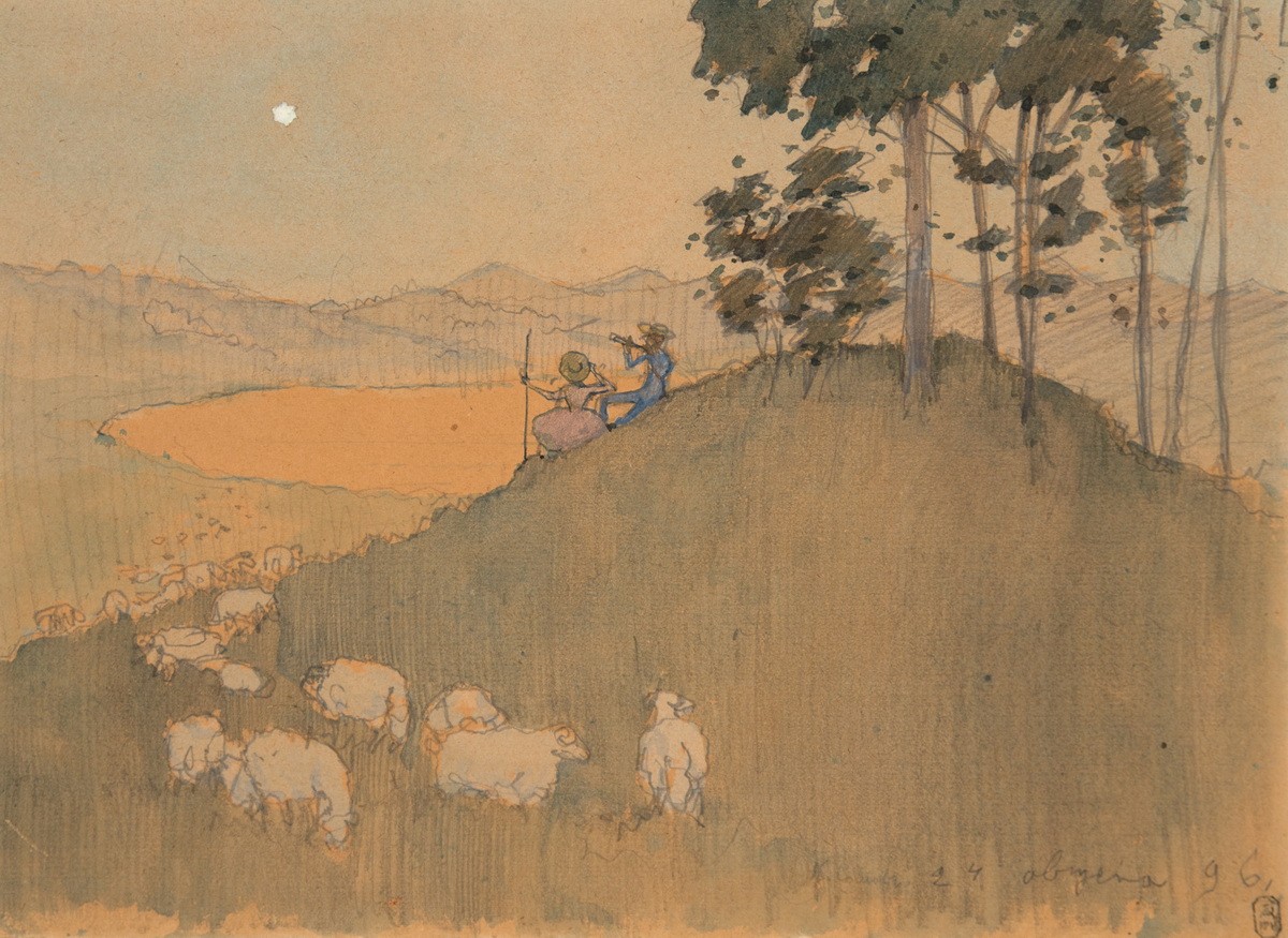 Пастораль, Konstantin Somov, 1896