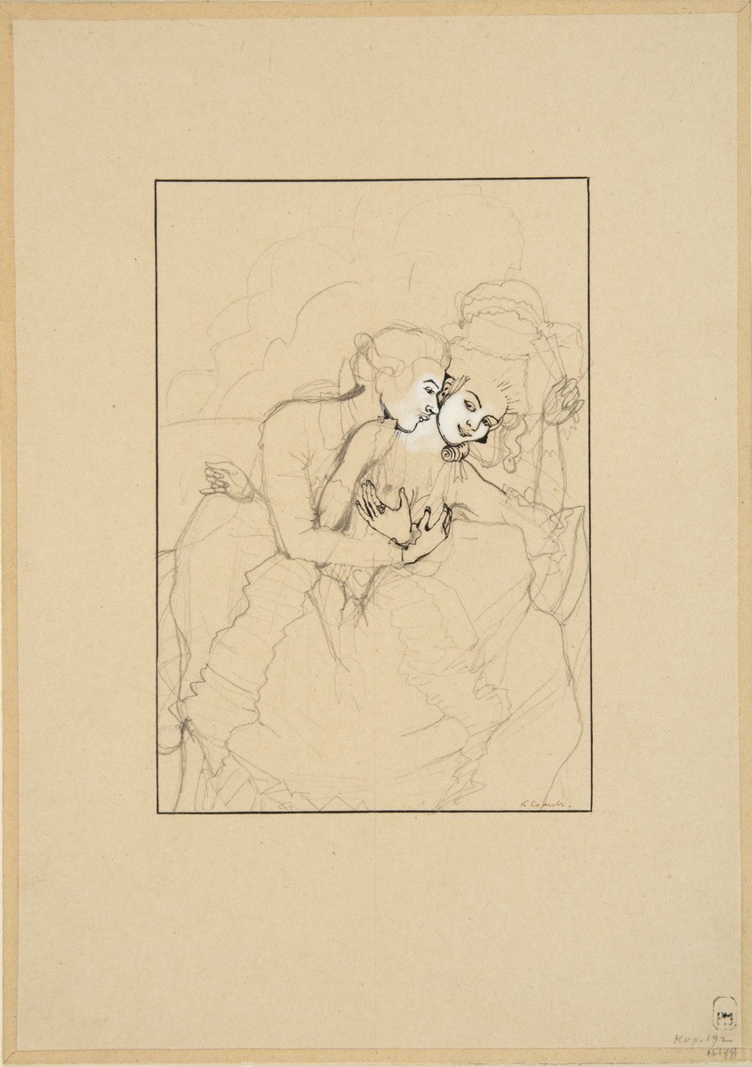 Поцелуй, Konstantin Somov, 1900s–1910s