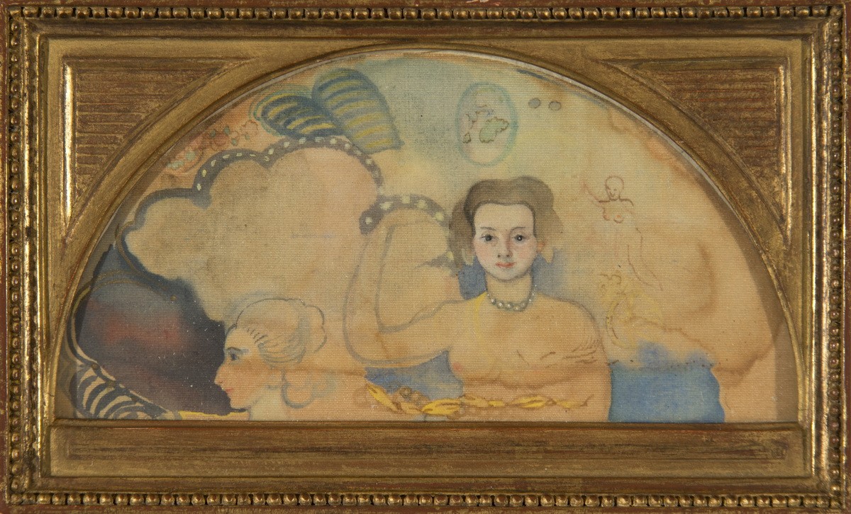Веер. Эскиз композиции, Konstantin Somov, 1902