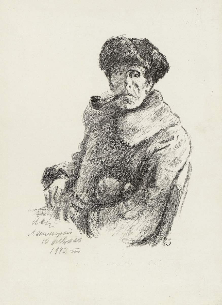 Портрет художника Г. А. Арямнова, Ivan Stepanovich Astapov, 1942