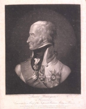 Портрет графа Л. Л. Беннигсена, главнокомандующего Российской армией в Польше