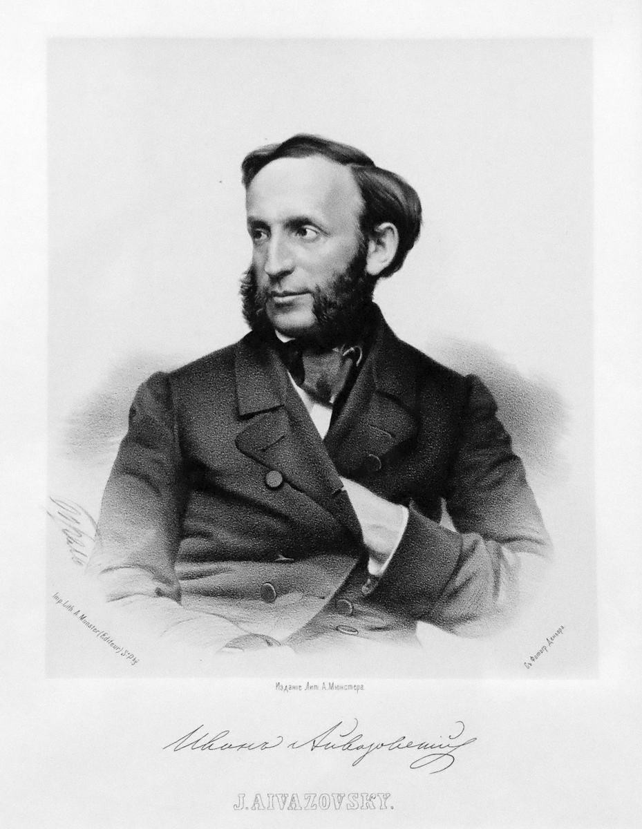 Портрет И.К. Айвазовского, Petr Borel, 1862