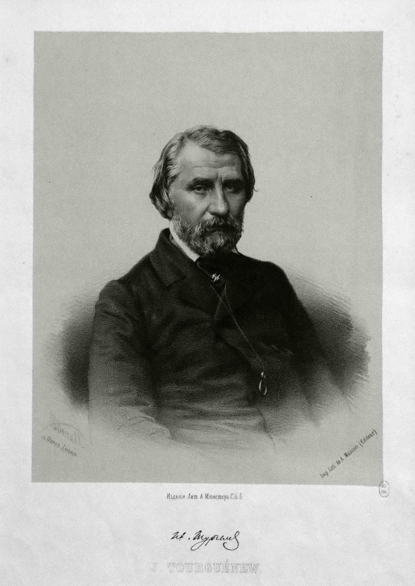 Портрет И.С. Тургенева, Petr Borel, 1859