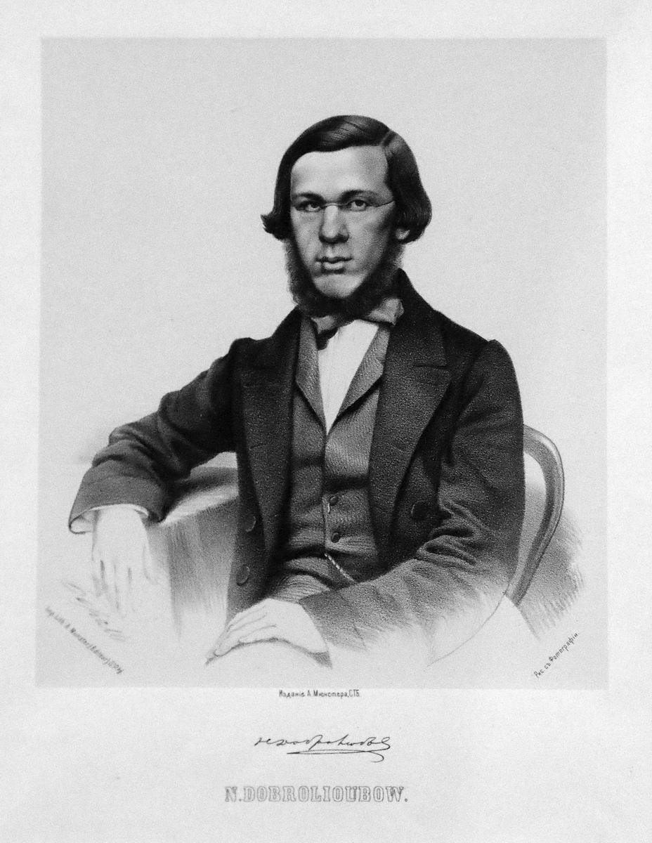 Портрет Н.А. Добролюбова, Petr Borel, 1862
