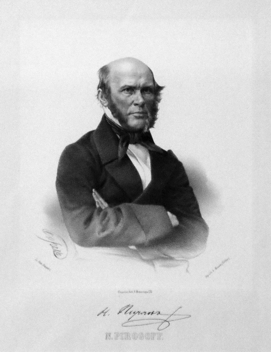 Портрет Н. И. Пирогова, Petr Borel, 1862