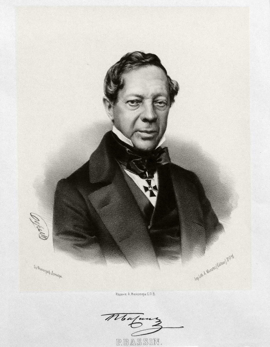 Портрет П.В. Басина, Petr Borel, 1862