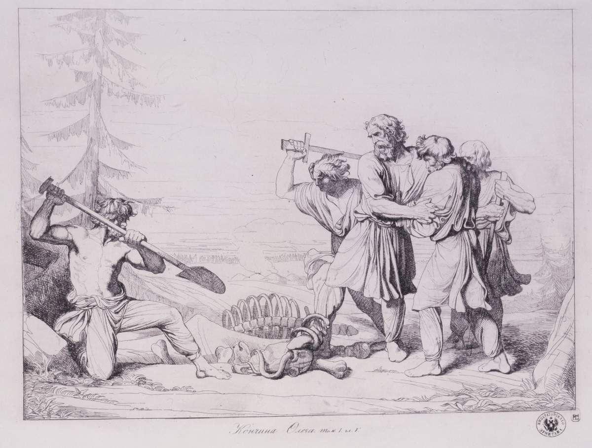 Кончина Олега, Fedor Antonovich Bruni, 1826–1830