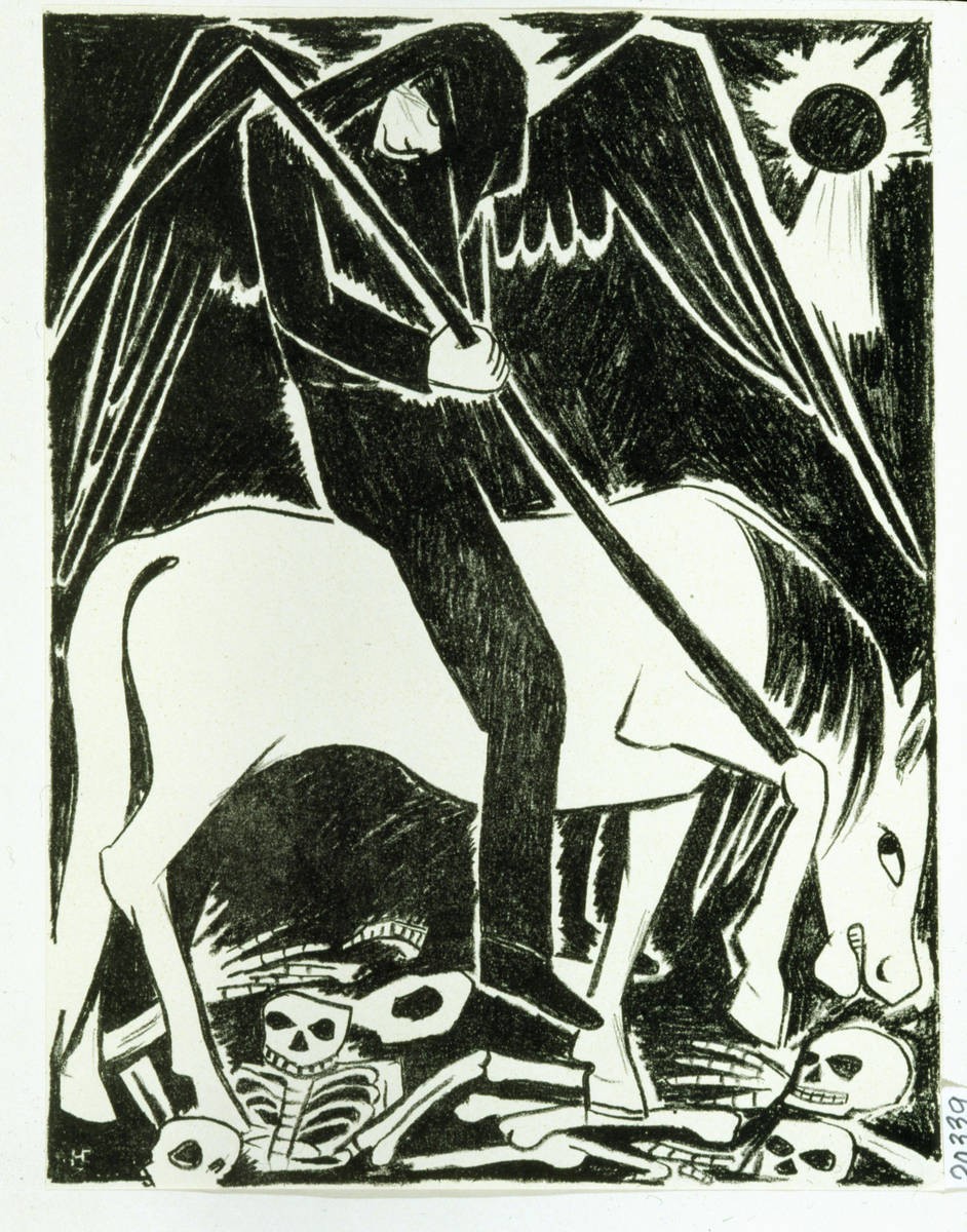 Конь блед, Natalia Goncharova, 1914