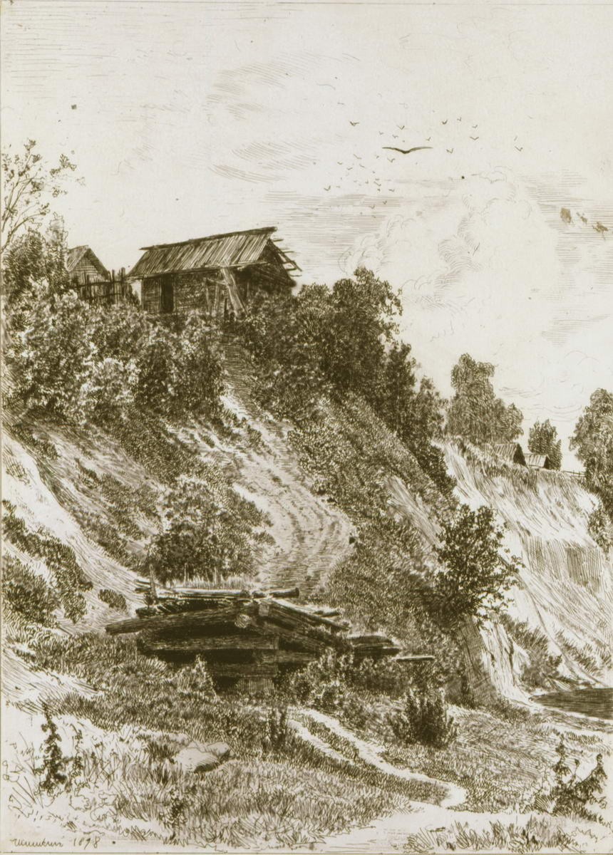 Обрыв, Ivan Shishkin, 1878