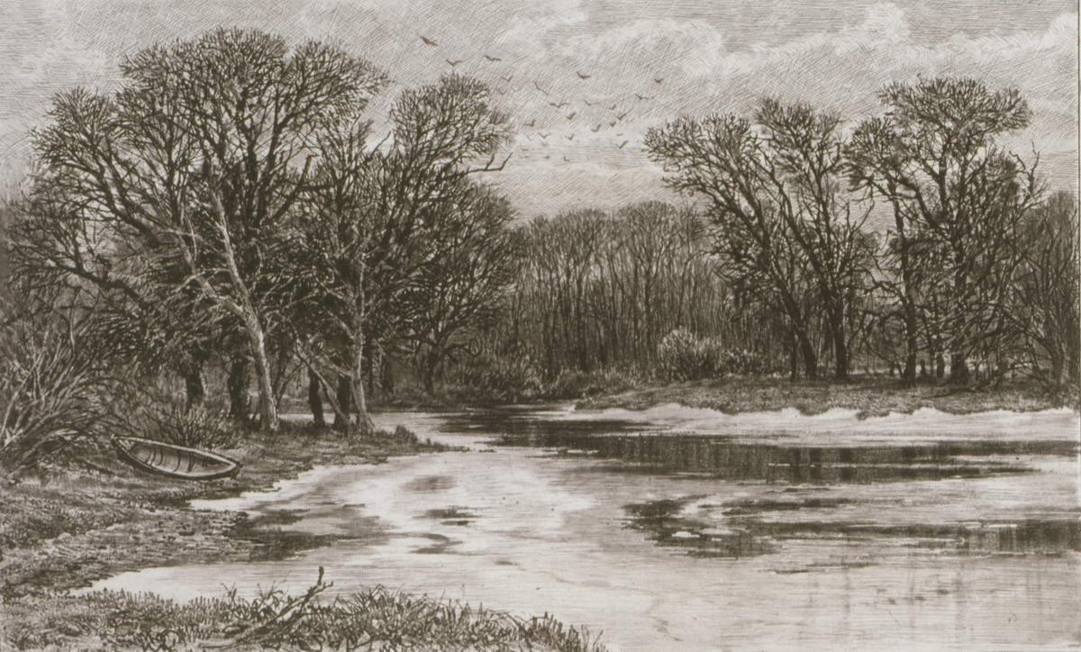 Апрель, Ivan Shishkin, 1885