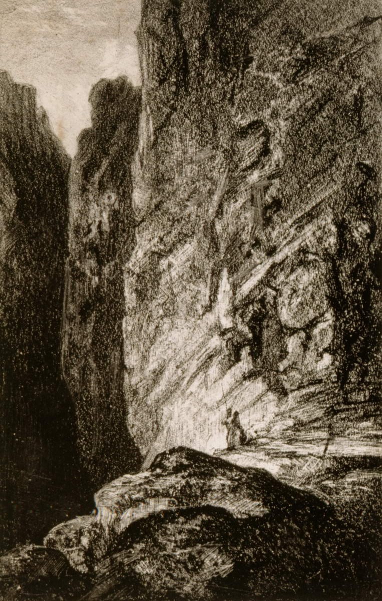Ущелье, Ivan Shishkin, late 1850s
