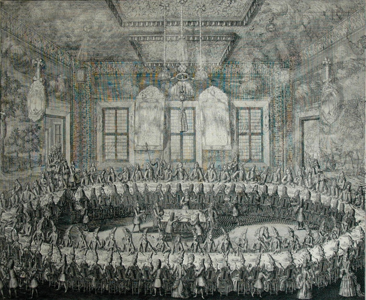 Изображение брака Петра I, Alexey Zubov, 1712