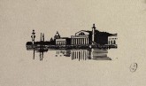 Вид на Биржу. Иллюстрация к книге В. Я. Курбатова „Петербург“
