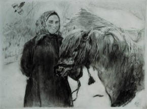 Баба с лошадью