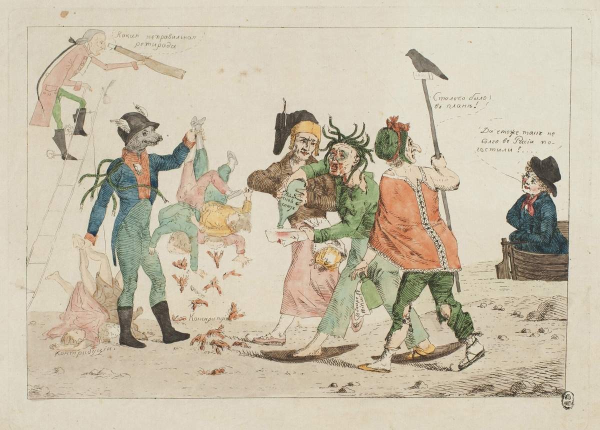 Неправильная ретирада, Alexey Venetsianov, 1813