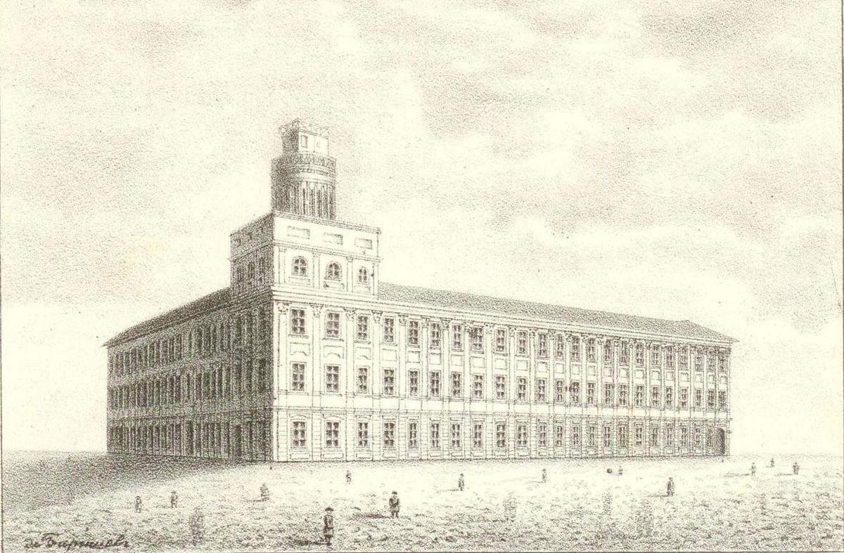 Морской кадетский корпус в Кронштадте, M. Baryshev, 1852