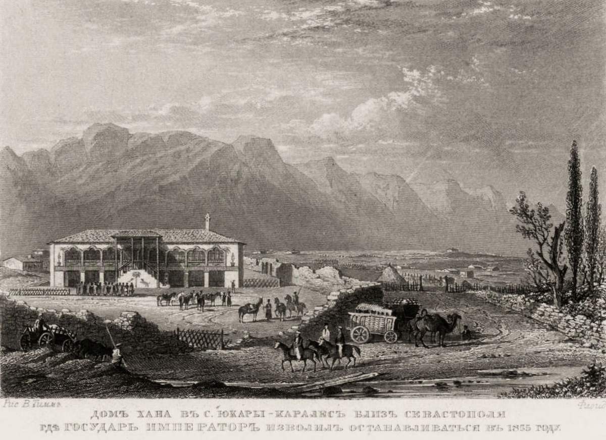 Дом хана в с. Юкары-Каралес близ Севастополя, Uilyam Floyd, 1863