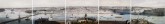 Панорама города Санкт-Петербурга. Вид с Петропавловской крепости на Дворцовую набережную