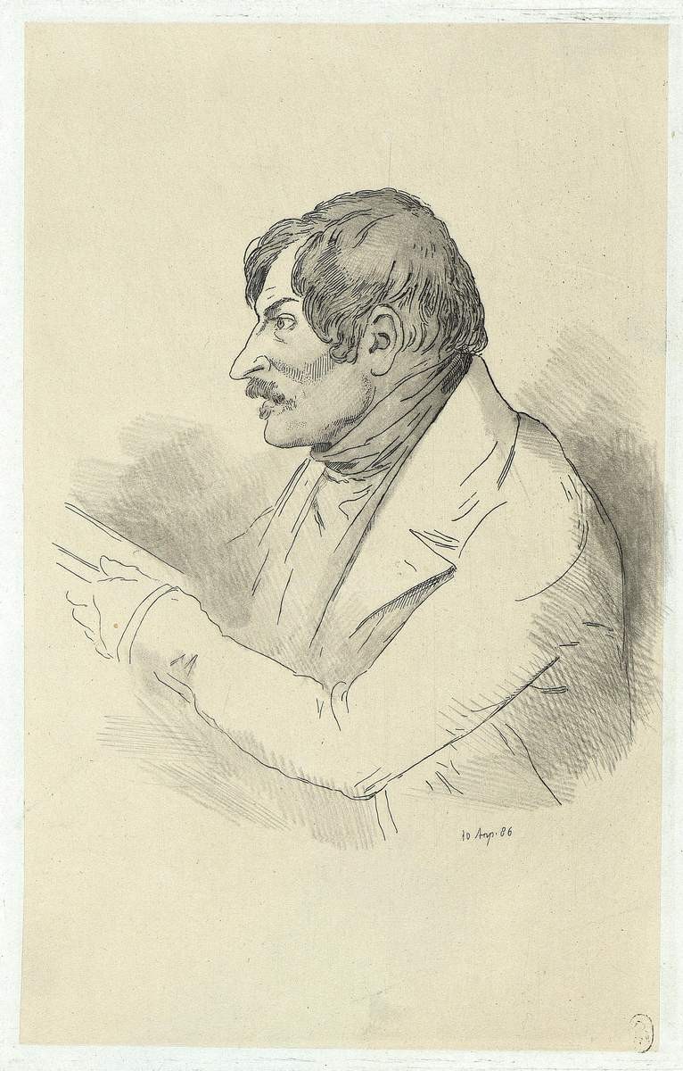 Портрет Н. В. Гоголя, Viktor Bobrov, 1886