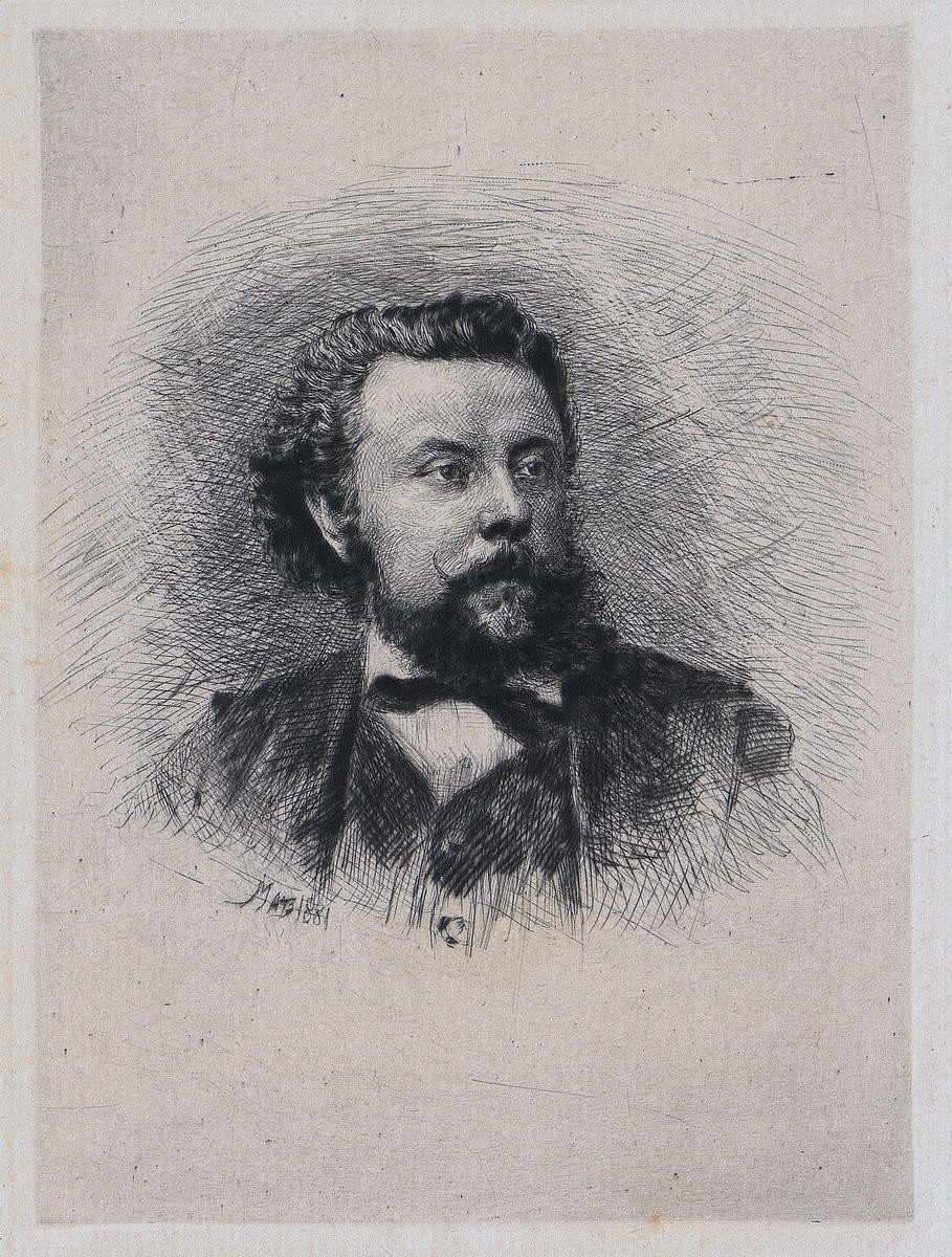 Портрет М. П. Мусоргского, Vasily Mate, 1881