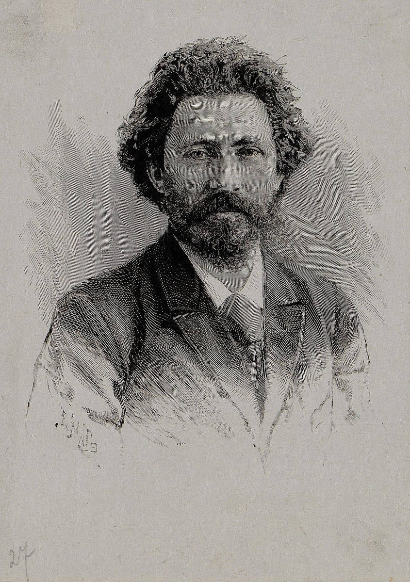 Портрет И. Е. Репина, Vasily Mate, 1896