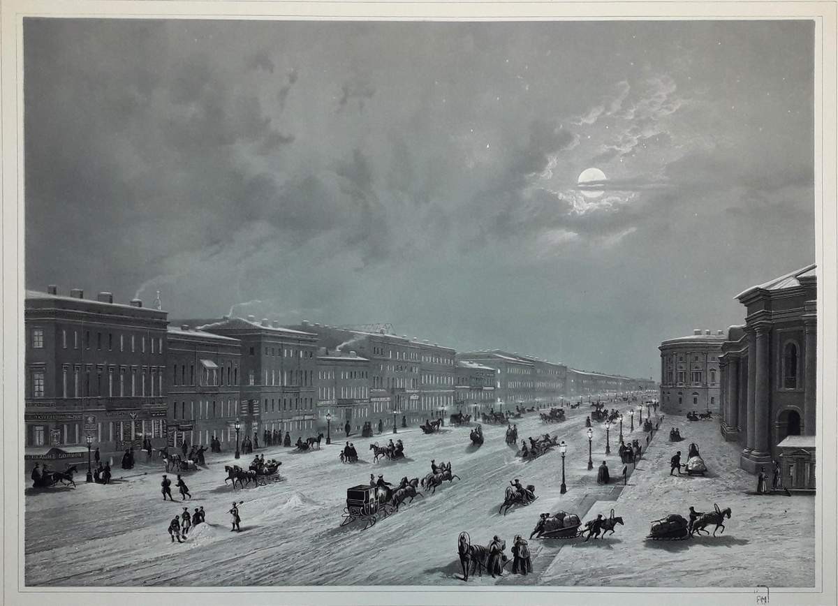 Невский проспект, Zhan Zhakotte, mid-19th century