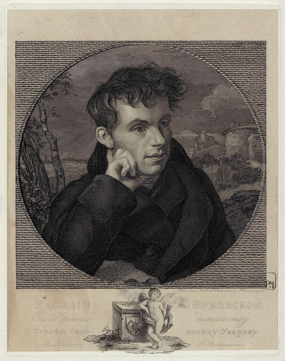 Портрет В. А. Жуковского, Frants Vendramini (Franchesko), 1818