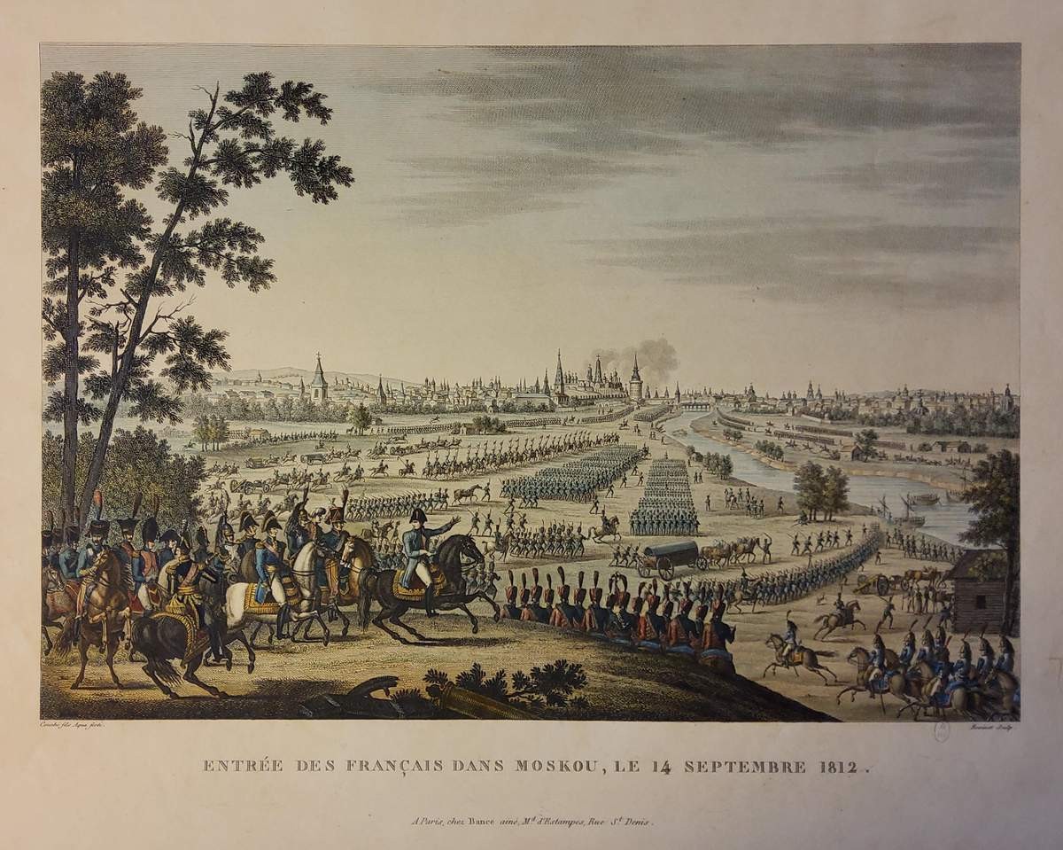 Въезд французов в Москву 14 сентября 1812 года, François Louis Couché, 1834