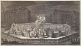Иллюминация Санкт-Петербургской Академии Наук сентября 6 дня 1750 года... / Иллюминация перед зданием Академии наук в день ее торжественного собрания