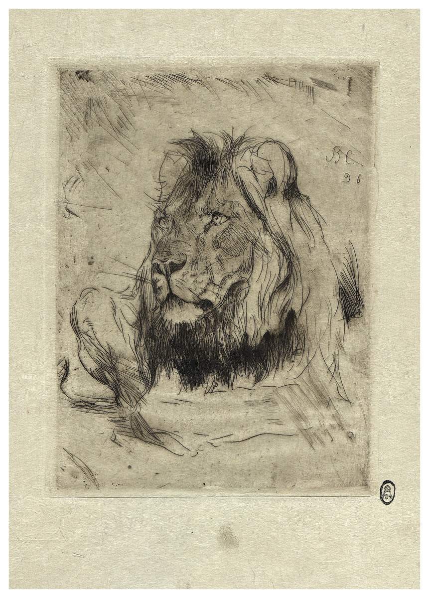 Лежащий лев, Valentin Serov, 1896
